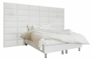 Boxspring postelja Logan 104, 180x200, Eko usnje, Posteljno dno, 360x200x210cm, Vzmetnica