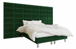 Boxspring postelja Logan 104, 160x200, Blago, Posteljno dno, 360x200x210cm, Vzmetnica