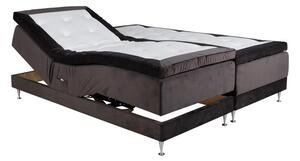 Boxspring postelja Dallas 872, 180x200, Blago, Posteljno dno, 180x200x58cm, Vzmetnica, Smreka