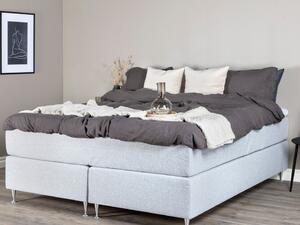 Boxspring postelja Dallas 875, 180x200, Blago, Posteljno dno, 180x200x73cm, Vzmetnica, Smreka