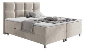 Boxspring postelja Cleveland 129, 180x200, Blago, Posteljno dno, 192x210x118cm, Vzmetnica