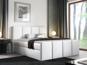 Boxspring postelja Baltimore 154, 180x200, Eko usnje, Posteljno dno, 184x213x103cm, Vzmetnica