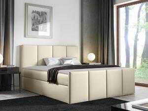 Boxspring postelja Baltimore 154, 140x200, Eko usnje, Posteljno dno, 144x213x103cm, Vzmetnica