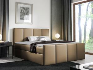 Boxspring postelja Baltimore 154, 160x200, Eko usnje, Posteljno dno, 164x213x103cm, Vzmetnica