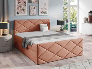 Boxspring postelja Baltimore 155, 180x200, Blago, Posteljno dno, 184x213x103cm, Vzmetnica