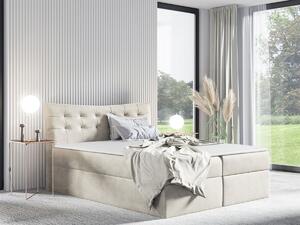 Boxspring postelja Baltimore 157, 180x200, Blago, Posteljno dno, 184x213x125cm, Vzmetnica