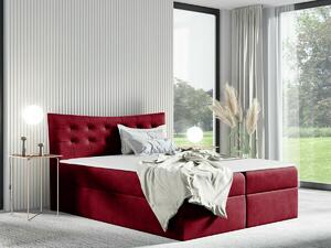 Boxspring postelja Baltimore 157, 140x200, Blago, Posteljno dno, 144x213x125cm, Vzmetnica