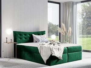 Boxspring postelja Baltimore 157, 140x200, Blago, Posteljno dno, 144x213x125cm, Vzmetnica