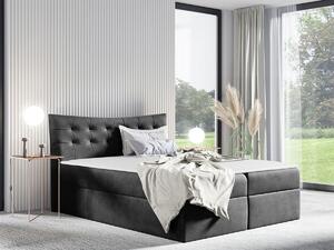 Boxspring postelja Baltimore 157, 160x200, Blago, Posteljno dno, 164x213x125cm, Vzmetnica