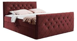 Boxspring postelja Baltimore 158, 140x200, Blago, Posteljno dno, 144x213x103cm, Vzmetnica