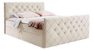 Boxspring postelja Baltimore 158, 160x200, Blago, Posteljno dno, 164x213x103cm, Vzmetnica