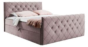 Boxspring postelja Baltimore 158, 120x200, Blago, Posteljno dno, 124x213x103cm, Vzmetnica