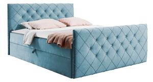 Boxspring postelja Baltimore 158, 140x200, Blago, Posteljno dno, 144x213x103cm, Vzmetnica