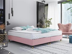 Boxspring postelja Logan 109, 180x200, Blago, Posteljno dno, 180x200x47cm, Vzmetnica