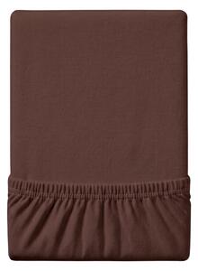 Jersey rjuha EXCLUSIVE temno rjava 90 x 200 cm