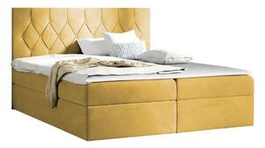 Boxspring postelja Baltimore 159, 180x200, Blago, Posteljno dno, 187x208x103cm, Vzmetnica