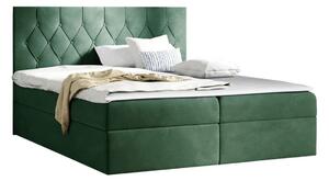 Boxspring postelja Baltimore 159, 200x200, Blago, Posteljno dno, 207x208x103cm, Vzmetnica