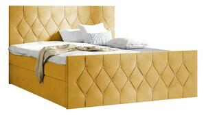 Boxspring postelja Baltimore 161, 180x200, Blago, Posteljno dno, 187x216x103cm, Vzmetnica