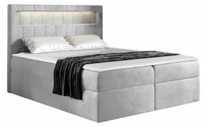 Boxspring postelja Baltimore 131, 200x200, Blago, Posteljno dno, 202x217x123cm, Vzmetnica