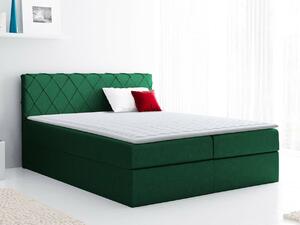 Boxspring postelja Baltimore 127, 120x200, Blago, Posteljno dno, 126x208x103cm, Vzmetnica