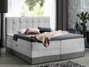 Boxspring postelja Baltimore 139, 180x200, Blago, Posteljno dno, 180x213x120cm, Vzmetnica