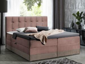 Boxspring postelja Baltimore 139, 140x200, Blago, Posteljno dno, 140x213x120cm, Vzmetnica