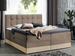 Boxspring postelja Baltimore 139, 140x200, Blago, Posteljno dno, 140x213x120cm, Vzmetnica