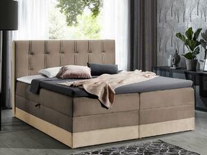 Boxspring postelja Baltimore 139, 180x200, Blago, Posteljno dno, 180x213x120cm, Vzmetnica