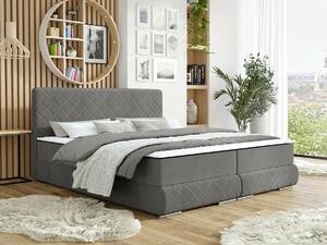 Boxspring postelja Carlsbad 116, 140x200, Blago, Posteljno dno, 143x218x105cm, Vzmetnica