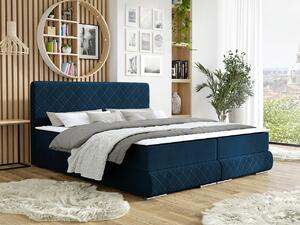 Boxspring postelja Carlsbad 116, 180x200, Blago, Posteljno dno, 183x218x105cm, Vzmetnica