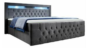 Boxspring postelja Nashville 131, 180x200, Blago, Posteljno dno, 200x220x115cm, Vzmetnica