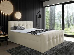 Boxspring postelja Baltimore 138, 180x200, Eko usnje, Posteljno dno, 182x226x120cm, Vzmetnica