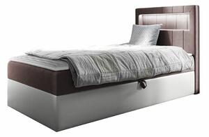 Boxspring postelja Baltimore 169, 80x200, Blago, Eko usnje, Na voljo, 82x212x104cm