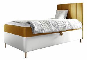 Boxspring postelja Baltimore 170, 80x200, Blago, Eko usnje, Na voljo, 82x208x115cm