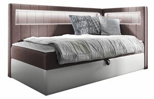 Boxspring postelja Baltimore 172, 80x200, Eko usnje, Blago, Na voljo, 92x212x104cm