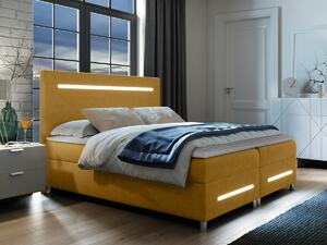 Boxspring postelja Baltimore 174, 160x200, Blago, Posteljno dno, 160x212x120cm, Vzmetnica