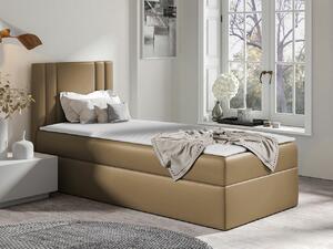 Boxspring postelja Baltimore 179, 100x200, Eko usnje, Posteljno dno, 102x208x103cm, Vzmetnica