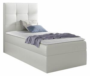 Boxspring postelja Baltimore 180, 100x200, Eko usnje, Posteljno dno, 102x208x103cm, Vzmetnica