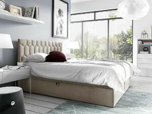 Boxspring postelja Baltimore 181, 180x200, Blago, Posteljno dno, 180x208x103cm, Vzmetnica