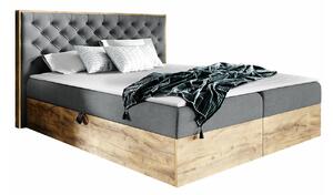 Boxspring postelja Baltimore 182, 160x200, Blago, Posteljno dno, 170x211x105cm, Vzmetnica