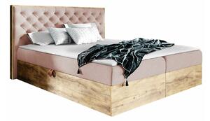 Boxspring postelja Baltimore 182, 120x200, Blago, Na voljo, 130x211x105cm