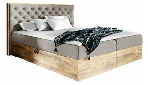 Boxspring postelja Baltimore 182, 160x200, Blago, Posteljno dno, 170x211x105cm, Vzmetnica