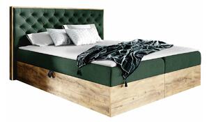 Boxspring postelja Baltimore 182, 200x200, Blago, Posteljno dno, 210x211x105cm, Vzmetnica