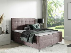 Boxspring postelja Baltimore 185, 160x200, Blago, Posteljno dno, 165x208x112cm, Vzmetnica