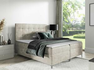 Boxspring postelja Baltimore 185, 200x200, Blago, Posteljno dno, 205x208x112cm, Vzmetnica