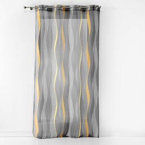 Siva prosojna zavesa iz tančice 140x240 cm Ondulys – douceur d'intérieur