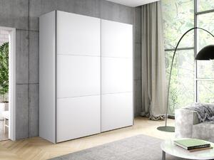 Garderobna omara Austin 314, Bela, 230x200x64cm, Vrata omare: Drsna