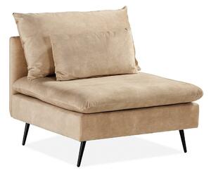 Modularni fotelj Chicago 1883, Beige, 88x96x87cm, Noge: Kovina