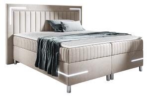 Boxspring postelja Baltimore 188, 140x200, Blago, Posteljno dno, 172x211x120cm, Vzmetnica, Bor