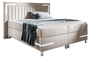 Boxspring postelja Baltimore 188, 180x200, Blago, Posteljno dno, 212x211x120cm, Vzmetnica, Bor